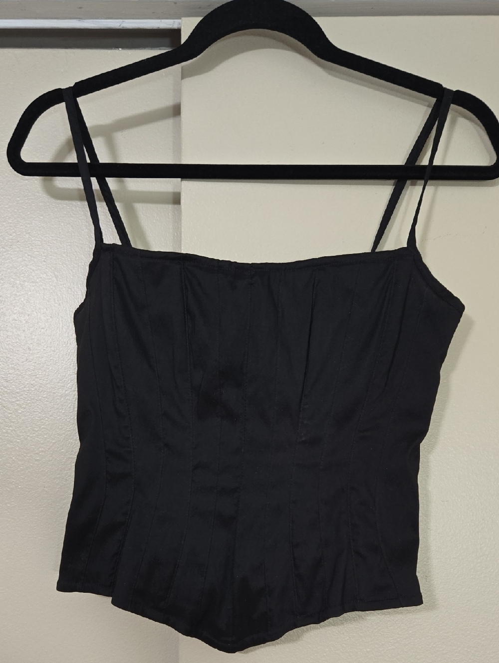 Veronique Young Women's Black Spaghetti Strap Corset Top Size 6